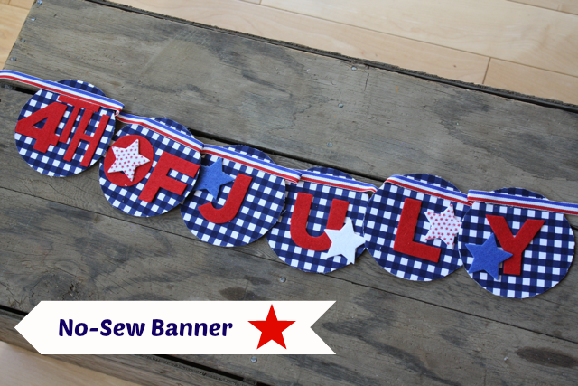 How to make a new sew 4th of July banner