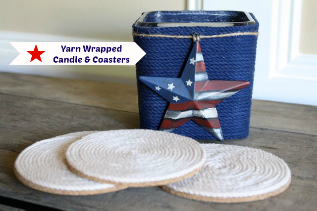 How to make a yarn wrapped candle