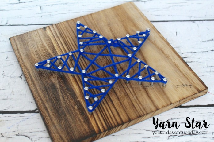 The secret to making a DIY Yarn Star