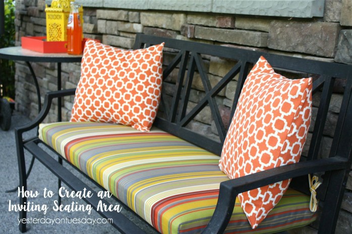 How to Create an Inviting Seating Area and boost your home's curb appeal!