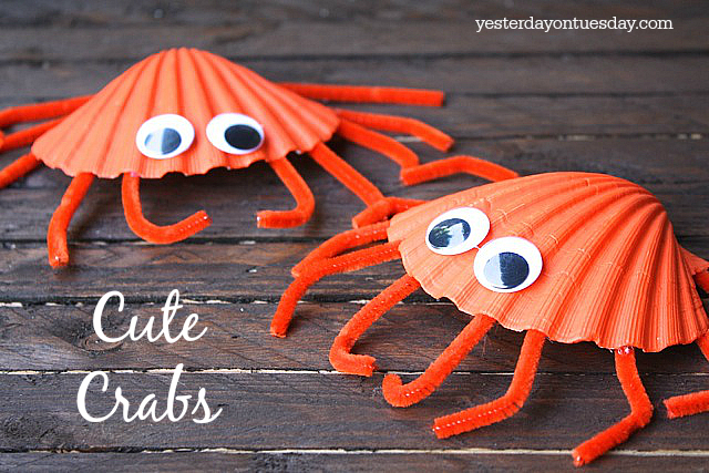 Cute Crabs, an easy beachy/coastal kid's craft 