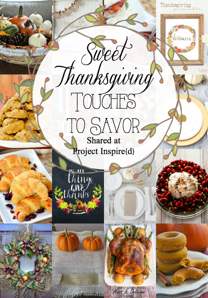 A collection of lovely details to make your Thanksgiving extra special