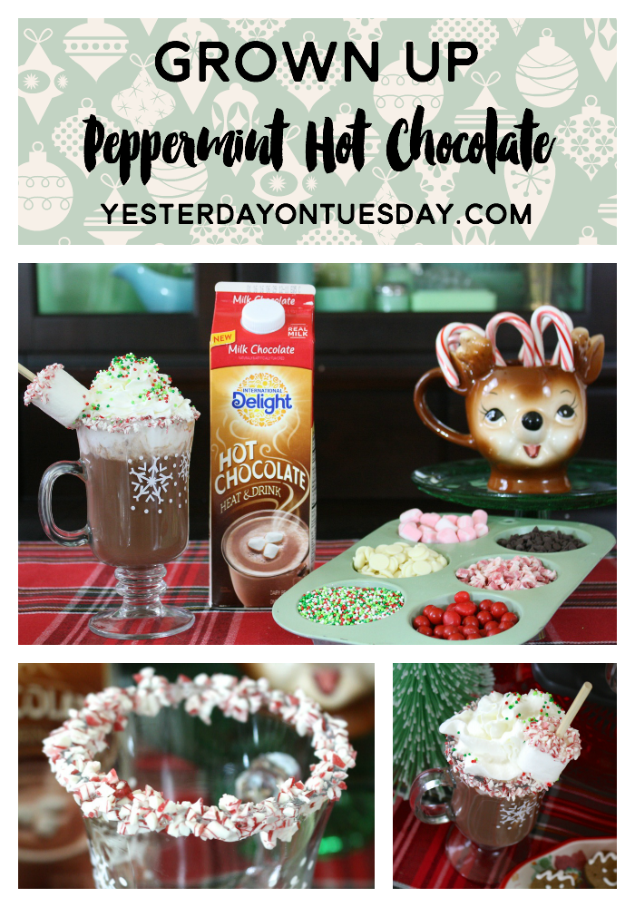 Grown Up Peppermint Hot Chocolate