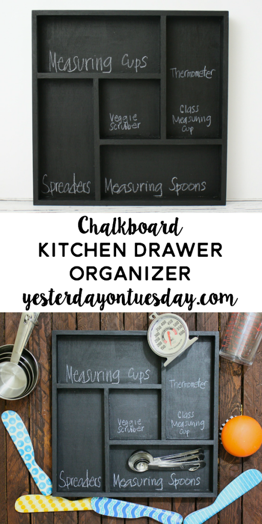 How to permanently organize your messy kitchen drawer, an easy DIY  organizing solution.