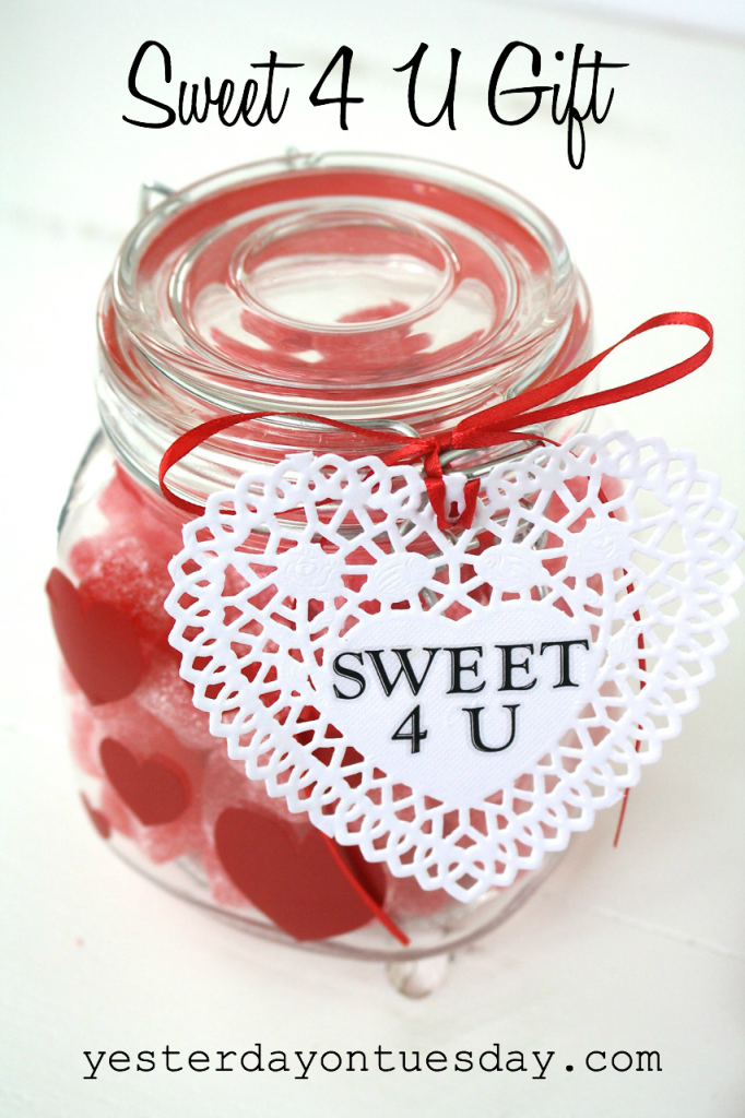 Sweet 4 U Gift in a mason jar