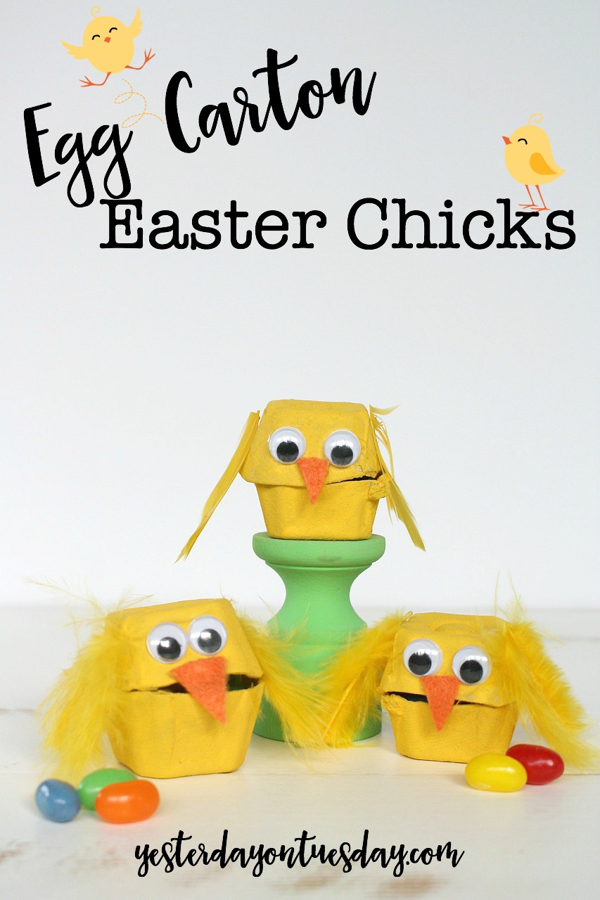 Egg Carton Easter Chicks