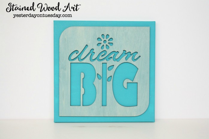 Stained Wood Art: How to make lovely stained wood art decor, it's super easy!