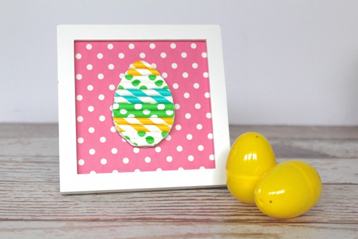DIY Straw Easter Egg, a great Easter project for kids