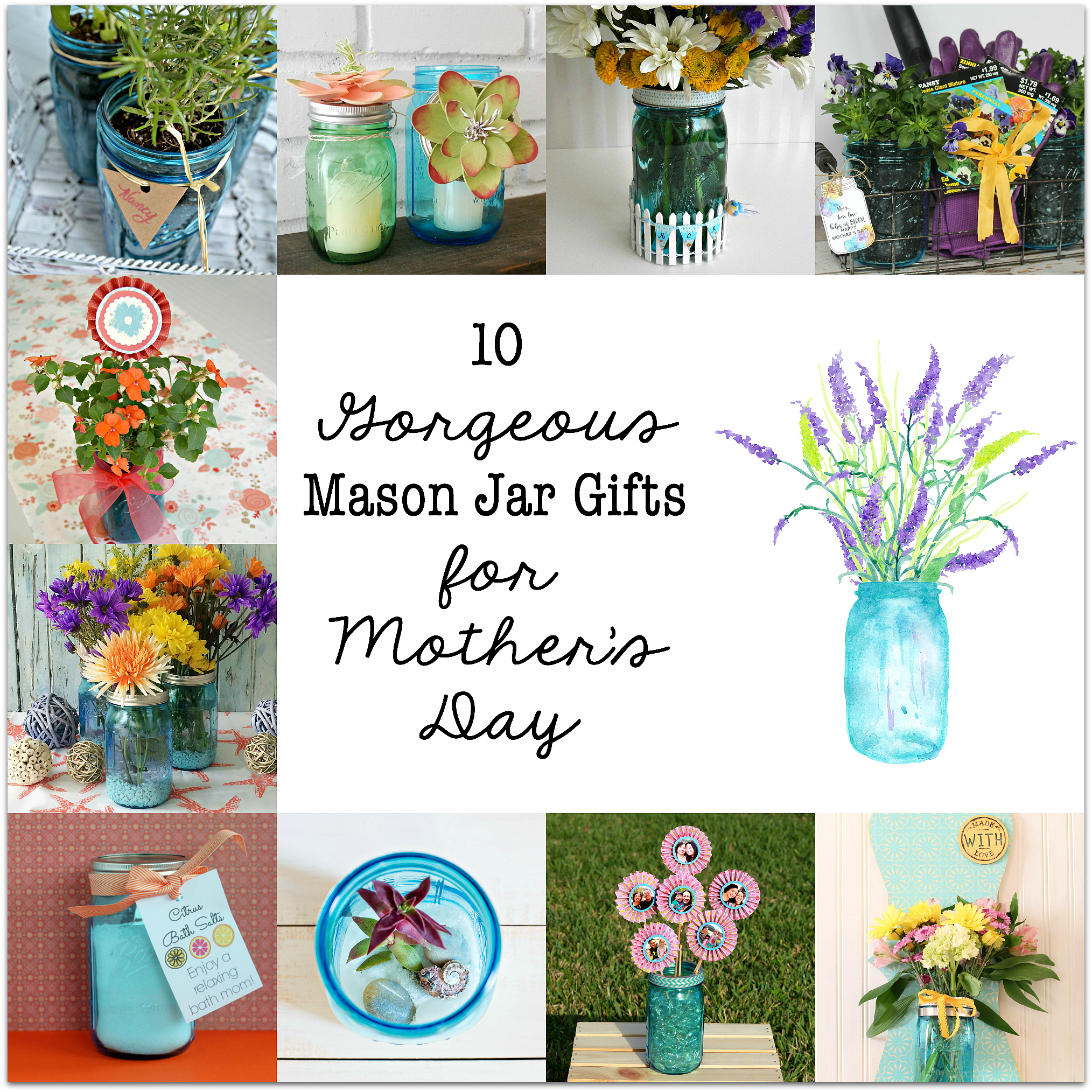 Mother’s Day Mason Jar Tags & Gift