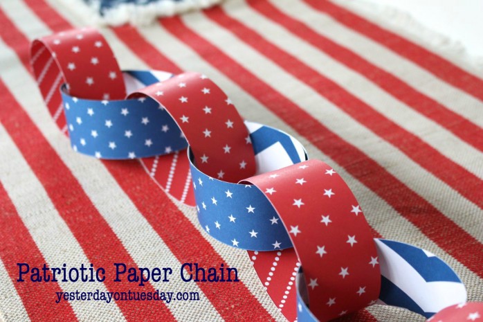 DIY Patriotic Paper Chain