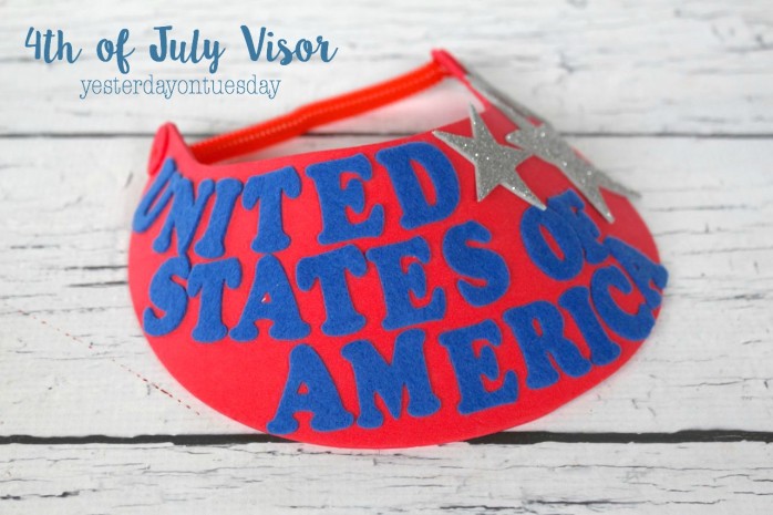 4th of July Visor, great craft for kids