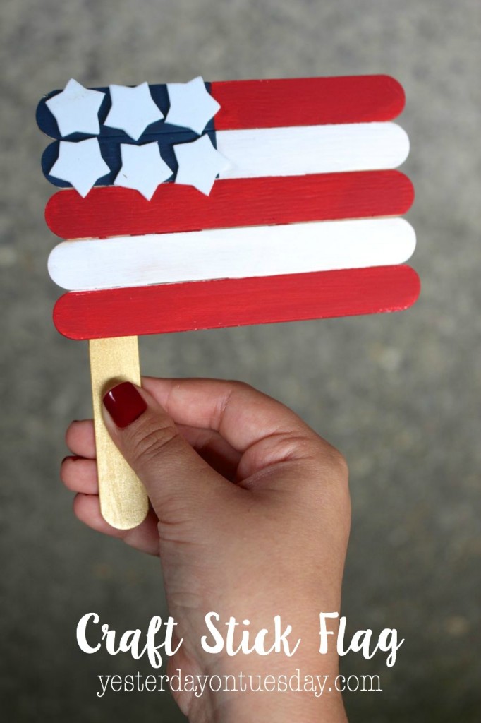 DIY Craft Stick Flag, fun for the 4th of July