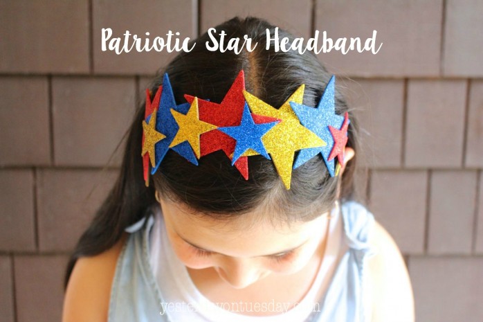 Patriotic Star Headband Craft for 4th of July