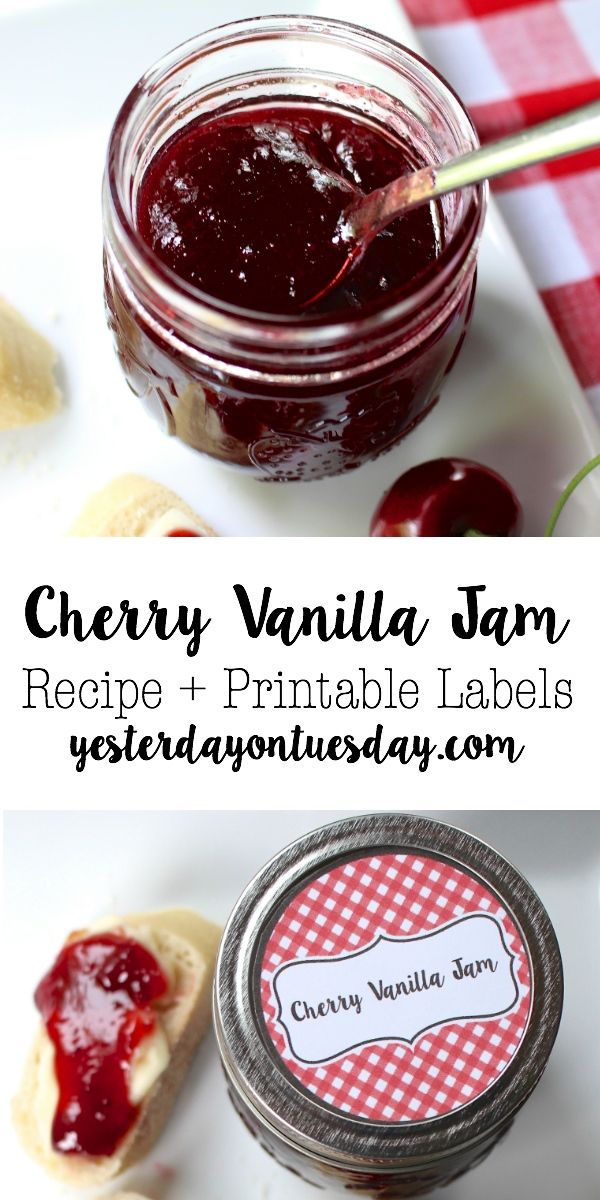 Cherry Vanilla Jam Recipe