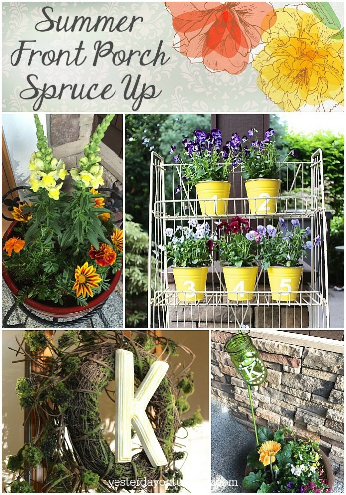 Easy and cheap ideas for a lovely front porch spruce up!