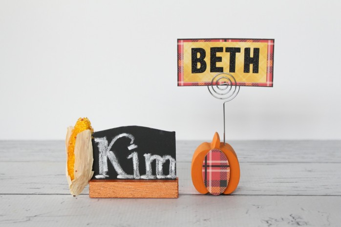 DIY Place Card Holders for Thanksgiving