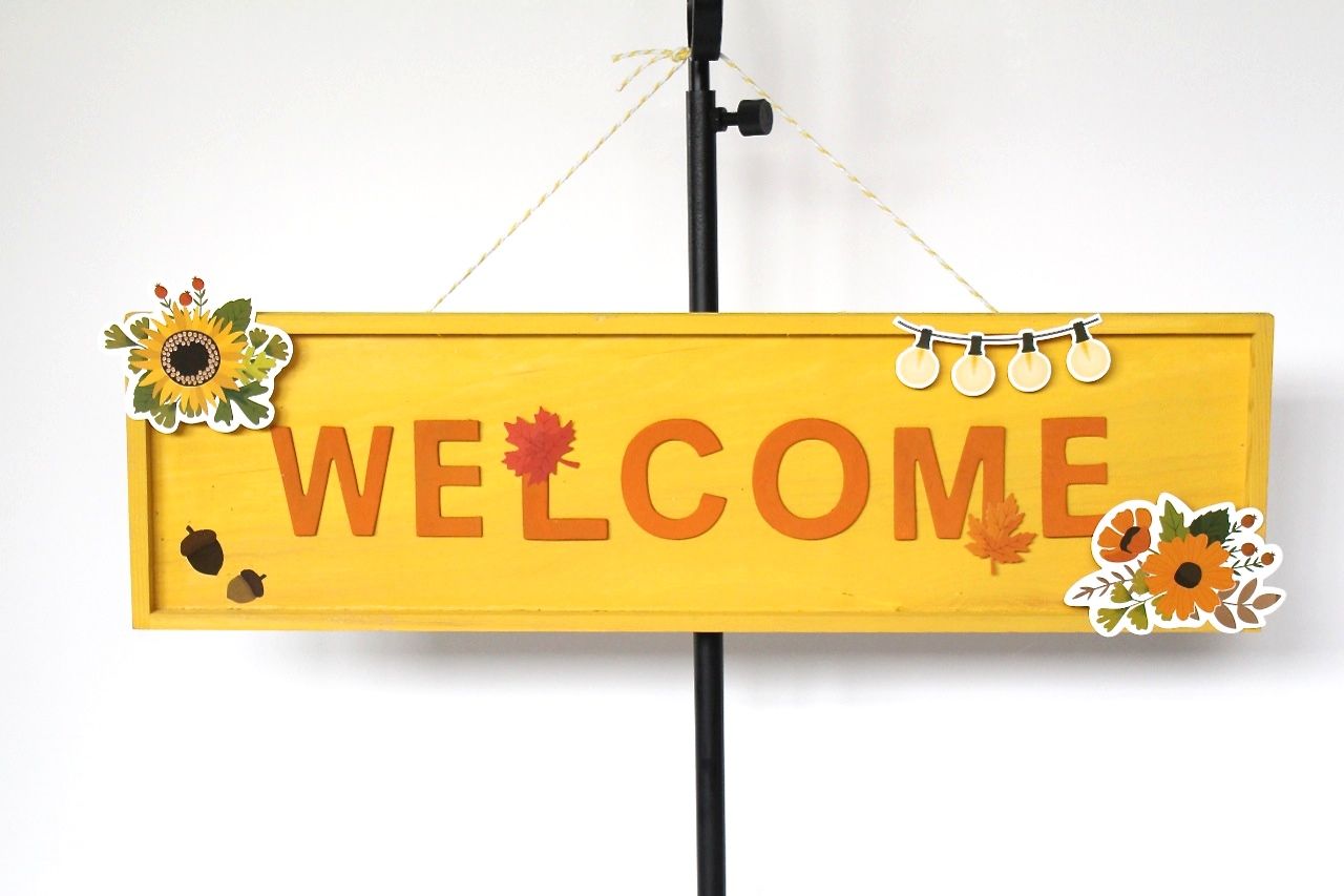 Rustic Woodland Welcome Sign