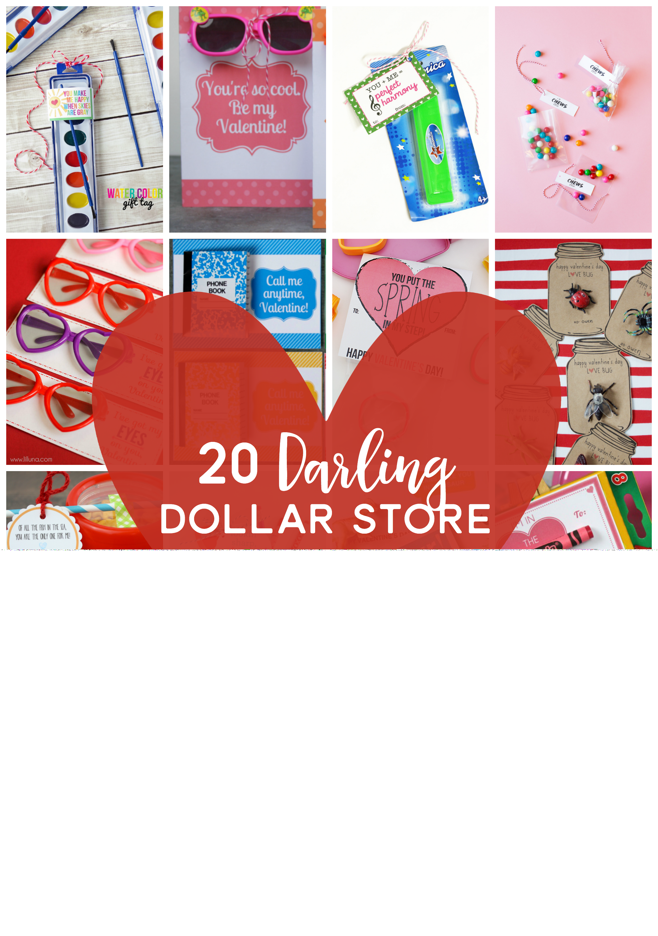 20 Darling Dollar Store Valentines