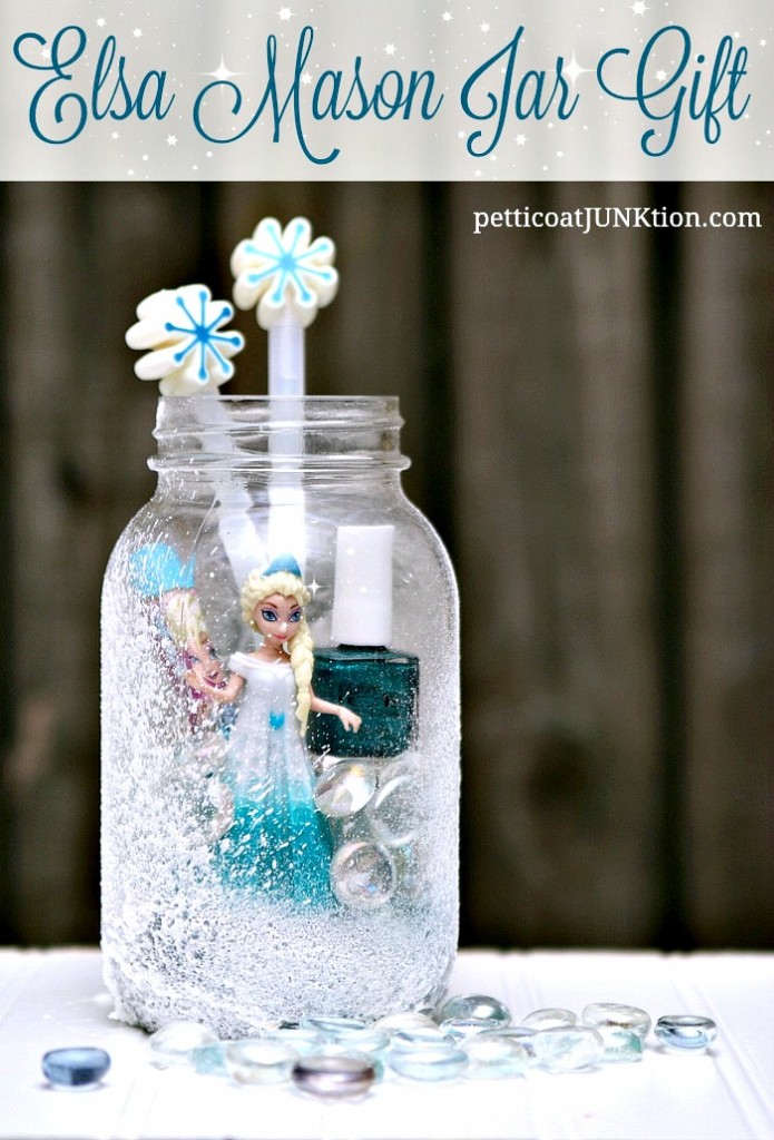 Elsa Frozen Mason Jar Gift