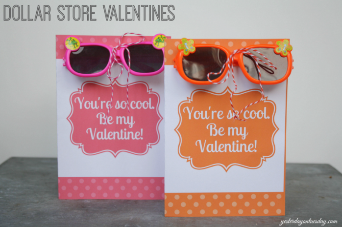 Dollar Store Valentines: Budget friendly valentines for classroom parties and more.