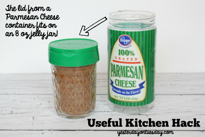 How to use Parmesan Lids on Mason Jars for an awesome hack