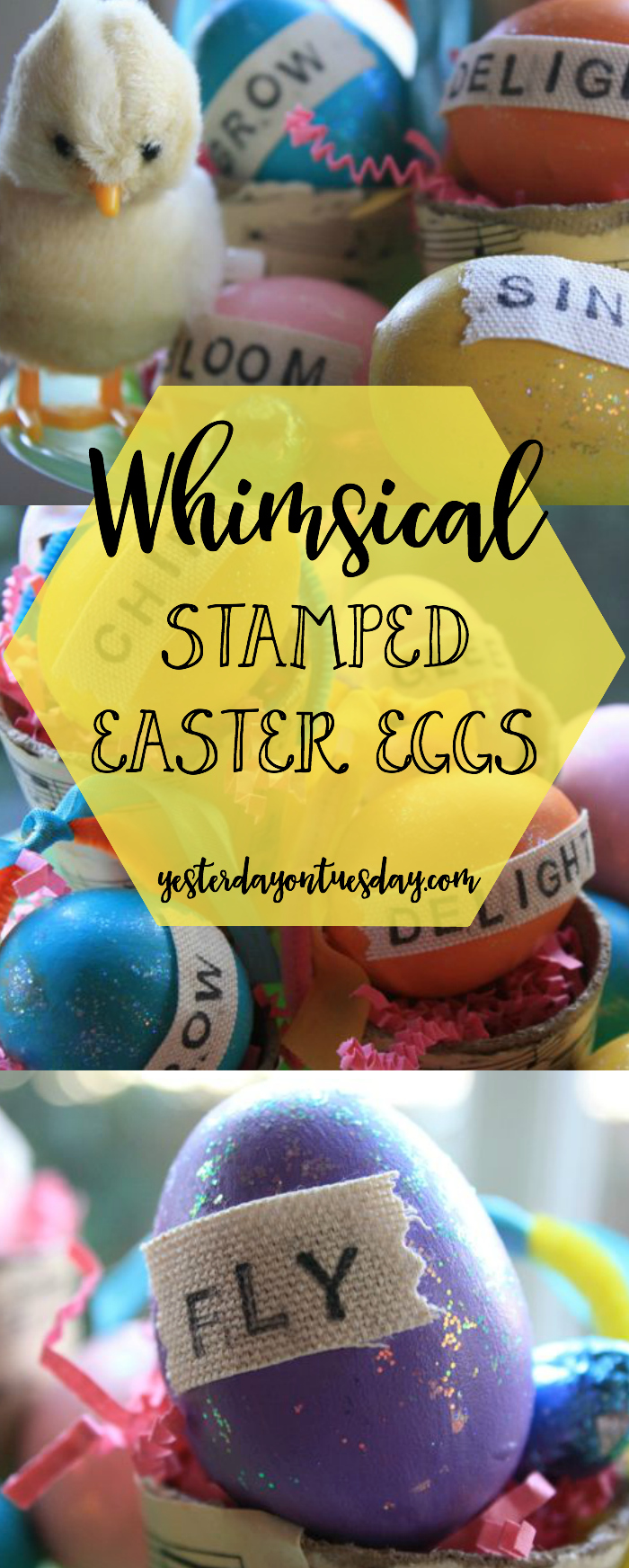 Whimsical Stamped Easter Eggs