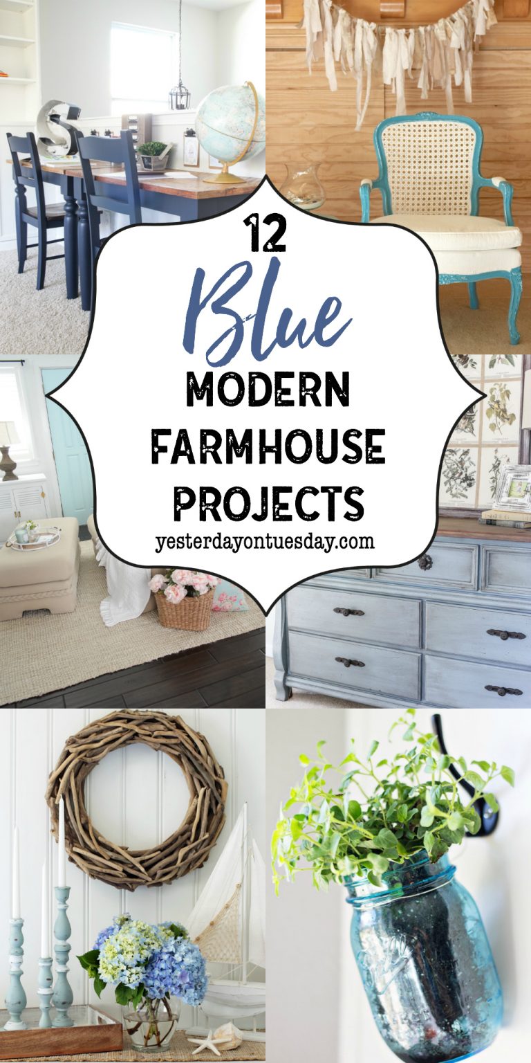A Dozen Blue Modern Farmhouse Projects