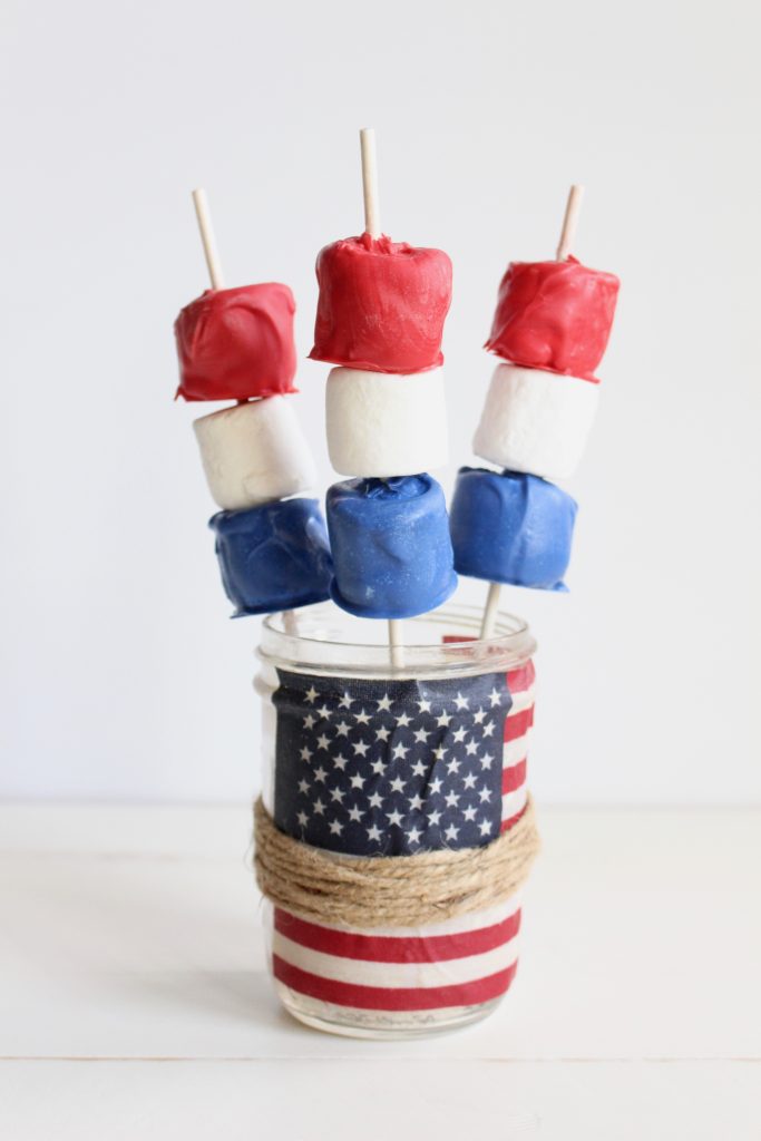 Red, White and Blue Marshmallows