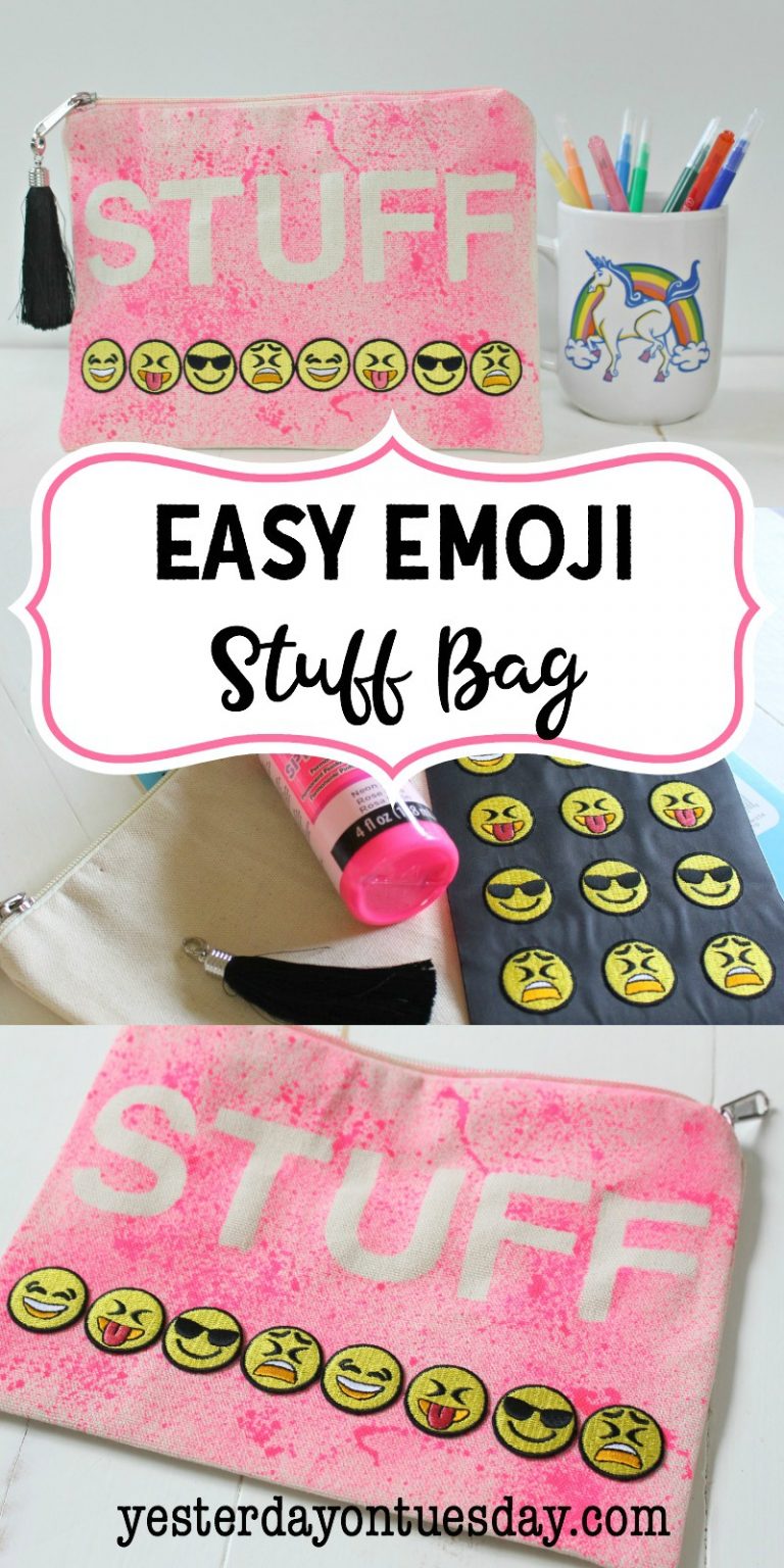 Easy Emoji Stuff Bag for School