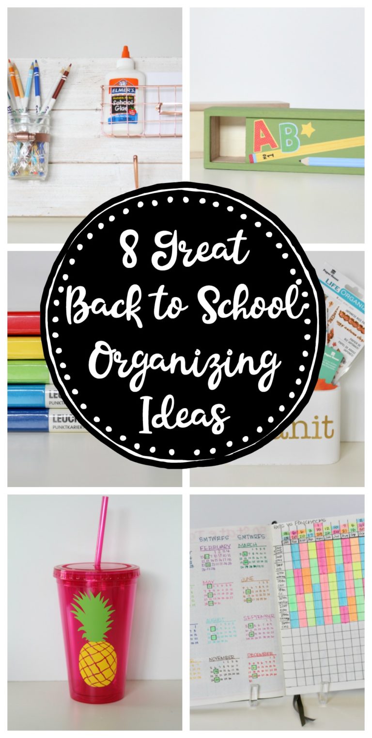 8 Great Back to School Organizing Ideas