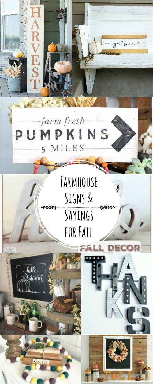 Farmhouse Signs & Sayings for Fall