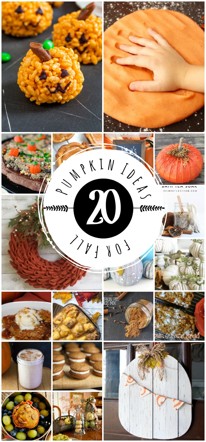 20 Pumpkin Ideas for Fall