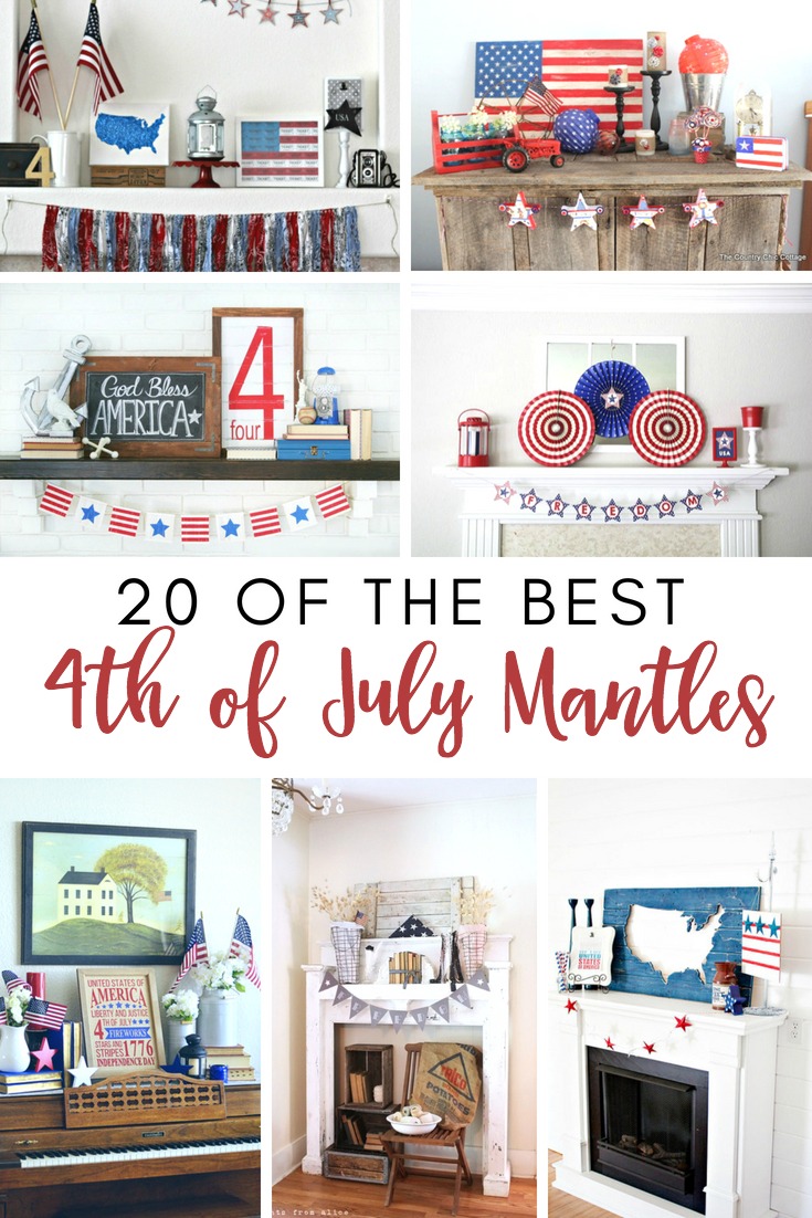 20 of the Best 4th of July Mantles