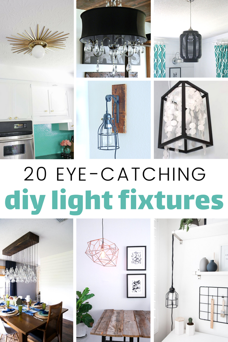 20 Eye Catching DIY Light Fixtures