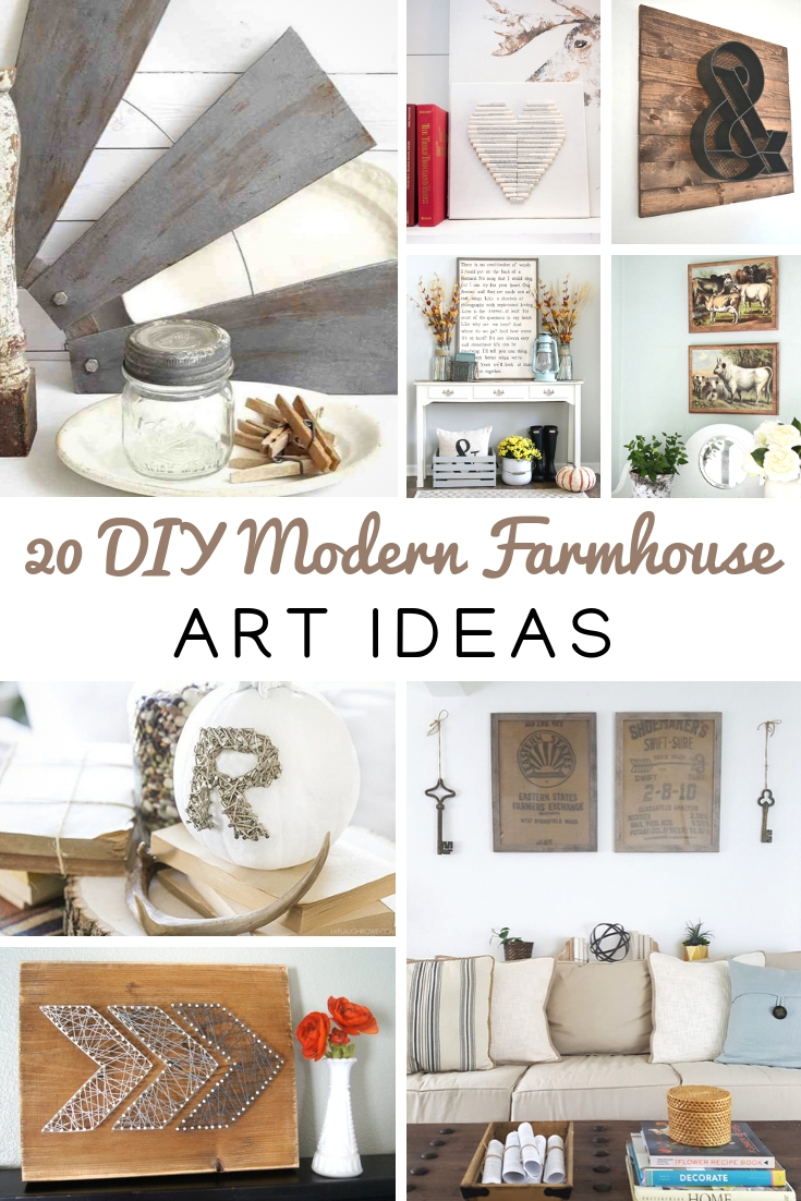 20 DIY Modern Farmhouse Art Ideas