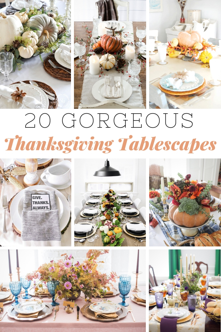 20 Gorgeous Thanksgiving Tablescapes