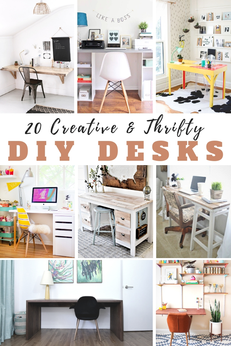 20 Creative & Thrifty DIY Desks