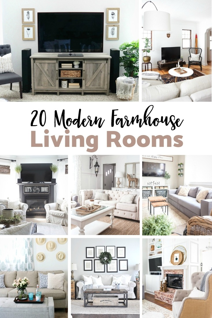 20 Modern Farmhouse Living Rooms