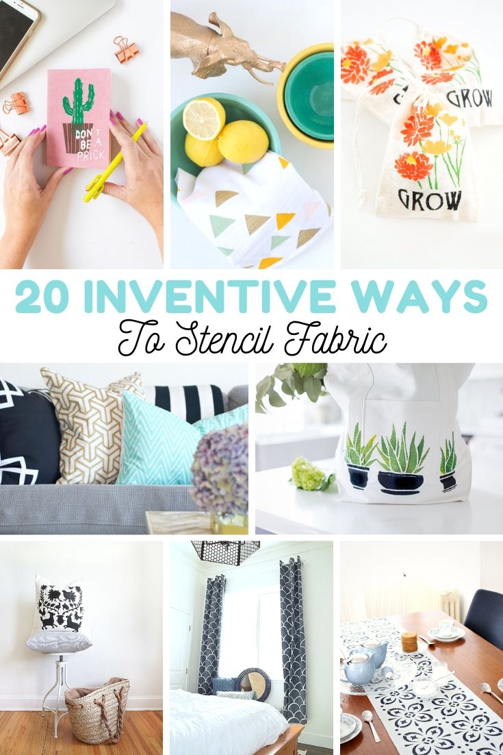 20 Inventive Ways to Stencil Fabric