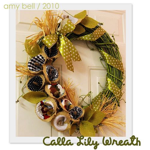 Call lily wreath