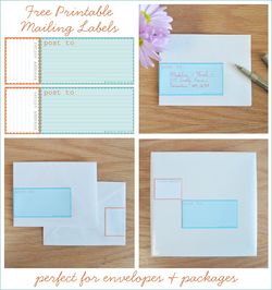 Free printable mailing labels
