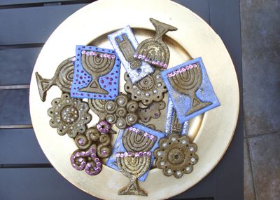 Hannukah Decorations from Baker's Clay