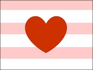 Heart with stripes