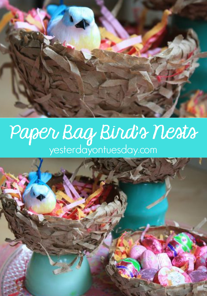 Paper Lunch Bag Nests