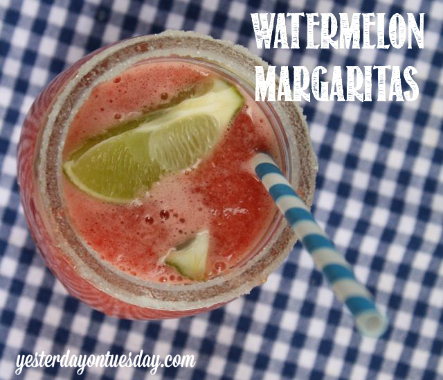 Rustic Fourth of July: Beverage Bar featuring Watermelon Margaritas
