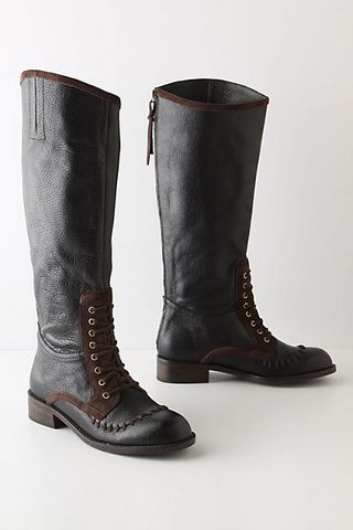 Whipstitched riding boots