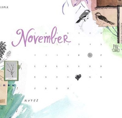 Freebie November Calendars