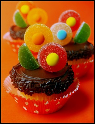 Flower-cupcake