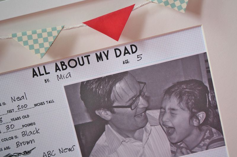 Vintage YoT: All About My Dad Printable Freebie Gift