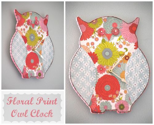 Floral-Owl-Clock